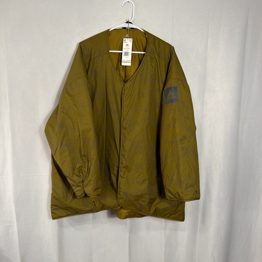 Adidas Jacket MYSHELTER 4-1 2XL Wild Moss Green Insulated Parka Liner Men NEW